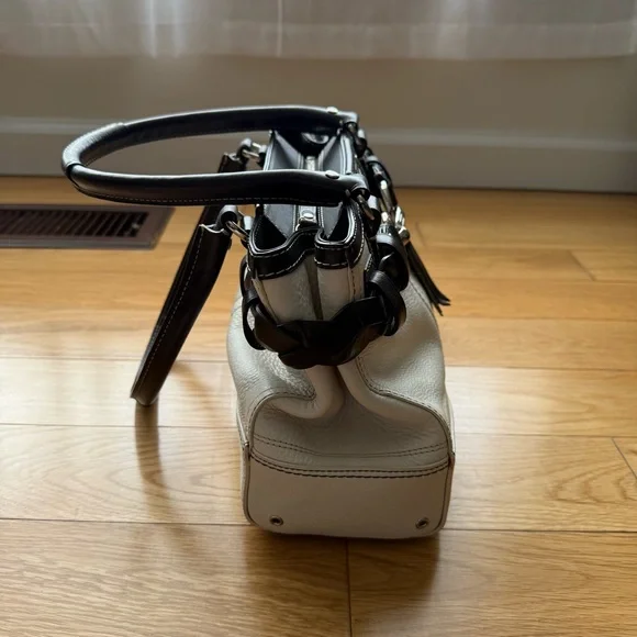 COACH ‘Hamptons’ Braided Leather Satchel - Picture 8 of 16